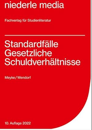 Bild des Verkufers fr Standardflle Gesetzliche Schuldverhltnisse - 2022 zum Verkauf von AHA-BUCH