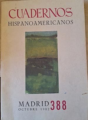 Immagine del venditore per CUADERNOS HISPANOAMERICANOS N 388. OCTUBRE 1982. venduto da Libreria Lopez de Araujo