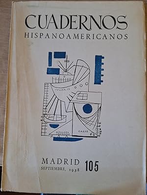 CUADERNOS HISPANOAMERICANOS Nº 105. SEPTIEMBRE 1958.