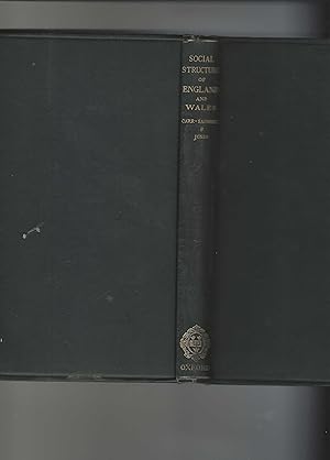 Seller image for A Survey Of The Social Structure Of England & Wales for sale by Ralph Carter Books