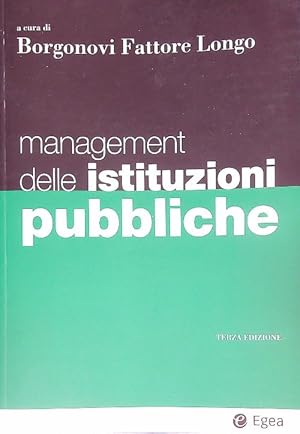 Imagen del vendedor de Management delle istituzioni pubbliche a la venta por Miliardi di Parole