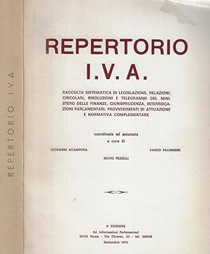 Seller image for Repertorio I.V.A. for sale by Biblioteca di Babele
