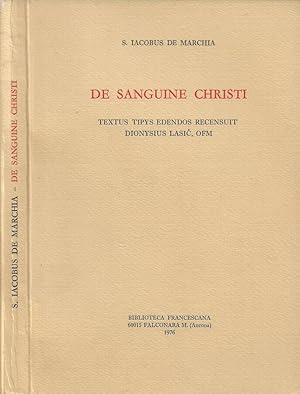 Seller image for De Sanguine Christi for sale by Biblioteca di Babele