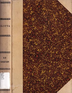 Bild des Verkufers fr Glotta, volume XII, anno 1922-23 Zeitschrift fur griechische und lateinische sprache zum Verkauf von Biblioteca di Babele