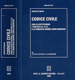 Bild des Verkufers fr Codice civile con la Costituzione, i trattati U.E.e C.E. e le principali norme complementari zum Verkauf von Biblioteca di Babele