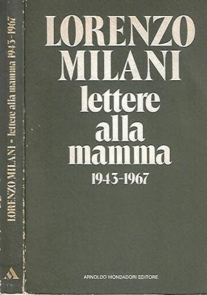 Bild des Verkufers fr Lettere alla mamma 1943 - 1967 zum Verkauf von Biblioteca di Babele