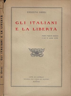 Imagen del vendedor de Gli italiani e la libert a la venta por Biblioteca di Babele