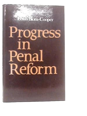Imagen del vendedor de Progress in Penal Reform a la venta por World of Rare Books