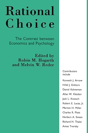 Imagen del vendedor de Rational Choice (Contrast Between Economics and Psychology) a la venta por Redux Books