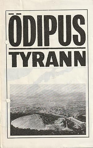 Immagine del venditore per Programmheft Sophokles DIPUS TYRANN nach Hlderlin von HEINER MLLER Premiere 31. Januar 1967 Spielzeit 1966 / 67 Heft 3 venduto da Programmhefte24 Schauspiel und Musiktheater der letzten 150 Jahre