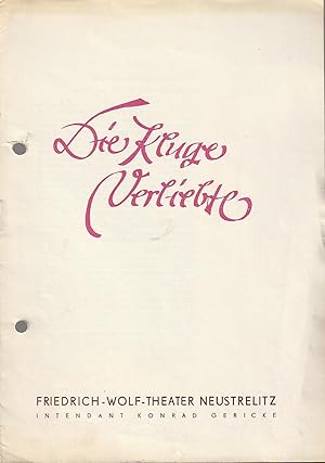 Imagen del vendedor de Programmheft Lope de Vega DIE KLUGE VERLIEBTE Spielzeit 1955 / 56 Nr. 14 a la venta por Programmhefte24 Schauspiel und Musiktheater der letzten 150 Jahre