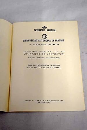 Seller image for Audicin integral de los cuartetos de Beethoven for sale by Alcan Libros