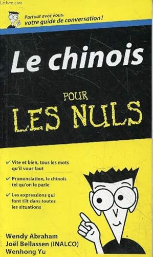 Bild des Verkufers fr Le chinois pour les nuls. zum Verkauf von Le-Livre