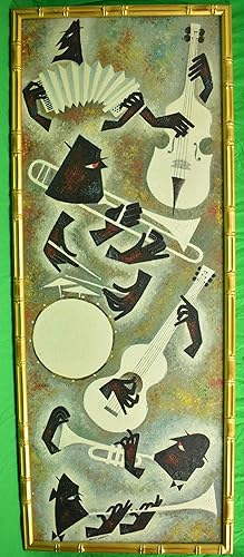 Jazz Vignette c1950s Acrylic by Morris Anderson