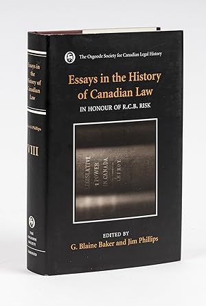 Imagen del vendedor de Essays in the History of Canadian Law, Volume VIII, In Honour of. a la venta por The Lawbook Exchange, Ltd., ABAA  ILAB