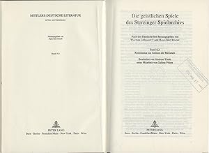 Immagine del venditore per Die geistlichen Spiiele des Sterzinger Spielarchivs venduto da avelibro OHG