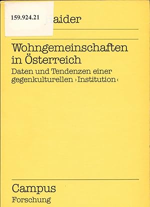 Imagen del vendedor de Wohngemeinschaften in sterreich a la venta por avelibro OHG