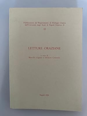 Seller image for Letture oraziane. for sale by Wissenschaftl. Antiquariat Th. Haker e.K
