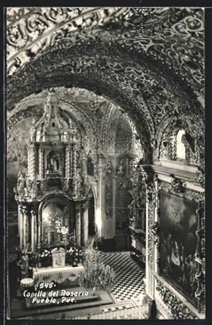 Postcard Puebla, Capilla del Rosario