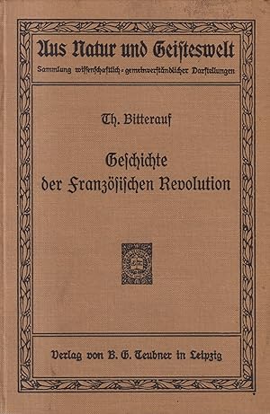 Bild des Verkufers fr Geschichte der Franzsischen Revolution Sechs Vortrge zum Verkauf von Leipziger Antiquariat