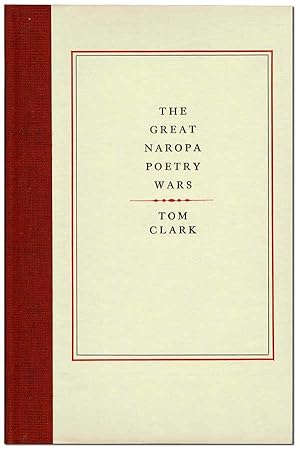 THE GREAT NAROPA POETRY WARS - THE BINDER'S COPY, SIGNED