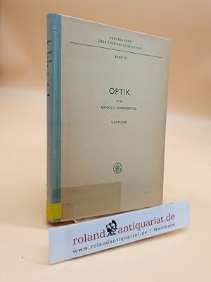 Seller image for Optik (= Vorlesungen ber theoretische Physik, Band 4) for sale by Roland Antiquariat UG haftungsbeschrnkt