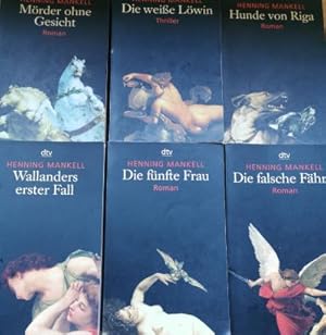 Seller image for Mrder ohne Gesicht, Die Weise Lowin, Hunde von Riga, Wallanders erster Fall, Die fnfte Frau, Die falsche Fhrte 6 Bnde for sale by Gabis Bcherlager