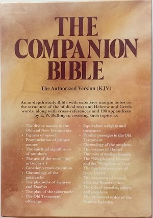 Seller image for The Companion Bible: King James Version (Black Bonded Leather) for sale by Jay's Basement Books