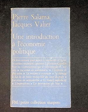 Imagen del vendedor de Une introduction  l'conomie politique a la venta por LibrairieLaLettre2