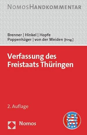 Bild des Verkufers fr Verfassung des Freistaats Thringen : Handkommentar zum Verkauf von AHA-BUCH GmbH