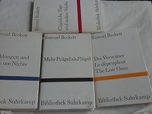 4 Titel Samuel Beckett + Bibliothek Suhrkamp Erstausgaben ; + Der Verwaiser = Le dépeupleur. EA 8...