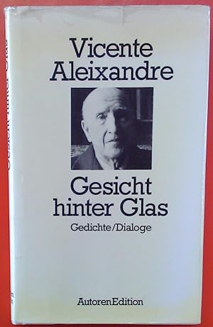 Seller image for Gesicht hinter Glas. Gedichte/Dialoge for sale by biblion2