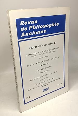 Seller image for Profils du Platonisme (II) - revue de Philosophied ancienne for sale by crealivres