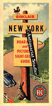 New York. Road map and pictorial sight-seeing guide. Reiseprospekt. 8-4600 V-5.