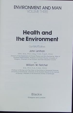 Imagen del vendedor de Environment and Man Health and the Environment a la venta por Antiquariat Bookfarm