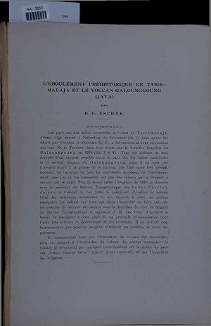 Seller image for L'eboulement prehistorique de Tasik-Malaja et le volcan Galounggoung (Java). for sale by Antiquariat Bookfarm