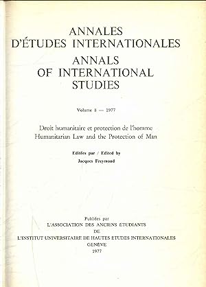 Seller image for Annales D'etudes Internationales. Volume 8 for sale by Antiquariat Bookfarm