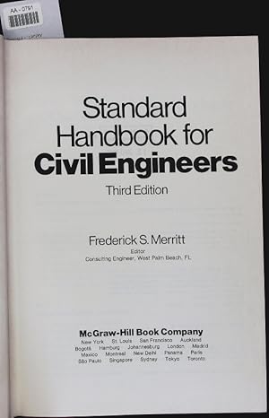 Imagen del vendedor de Standard Handbook for Civil Engineers a la venta por Antiquariat Bookfarm