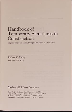 Seller image for Handbook of Temporary Structures in Construction Engineering Standards, Designs, Practices & Procedures for sale by Antiquariat Bookfarm