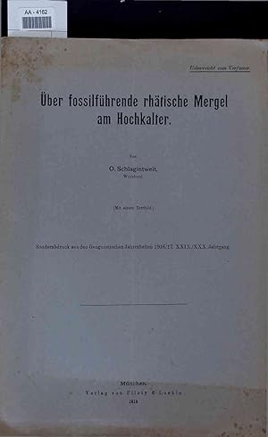 Bild des Verkufers fr ber fossilfhrende rhtishe Mergel am Hochkalter. zum Verkauf von Antiquariat Bookfarm