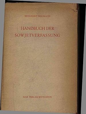 Imagen del vendedor de Handbuch der Sowjetverfassung. Band XIV a la venta por Antiquariat Bookfarm
