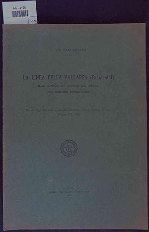 Bild des Verkufers fr La linea della Vallarsa (Brantental). Nuovo contributo alla conoscenza della tettonica della plattaforma porfirica atesina zum Verkauf von Antiquariat Bookfarm