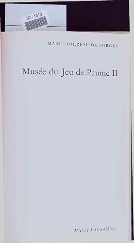 Seller image for Muse du Jeu de Paume II. AD-1310 for sale by Antiquariat Bookfarm