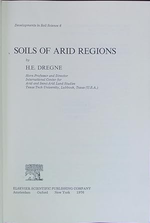 Image du vendeur pour Soils of Arid Regions mis en vente par Antiquariat Bookfarm