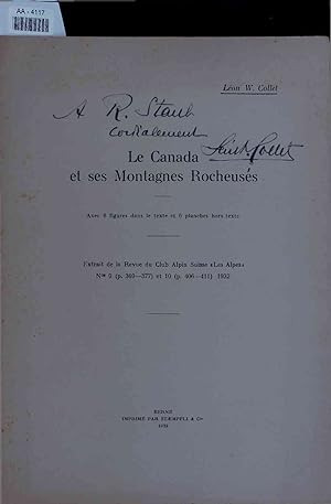 Bild des Verkufers fr Le Canada et ses Montagnes Rocheuses. zum Verkauf von Antiquariat Bookfarm