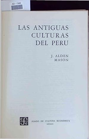 Bild des Verkufers fr Las Antiguas Culturas del Per. AD-1340 zum Verkauf von Antiquariat Bookfarm