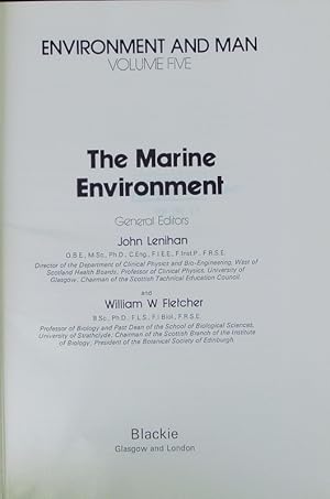 Bild des Verkufers fr Environment and Man The Marine Environment zum Verkauf von Antiquariat Bookfarm