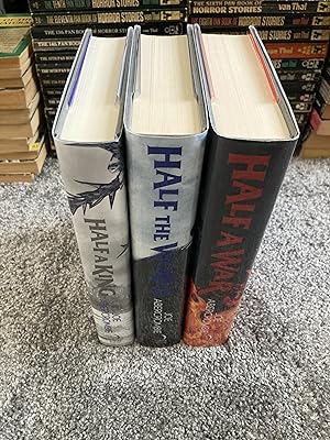 Seller image for THE SHATTERED SEA TRILOGY: HALF A KING; HALF THE WORLD; HALF A WAR: SIGNED LIMITED EDITION UK FIRST EDITION SET for sale by Books for Collectors