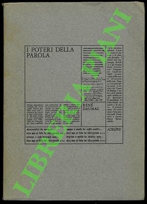 Image du vendeur pour I poteri della parola. mis en vente par Libreria Piani