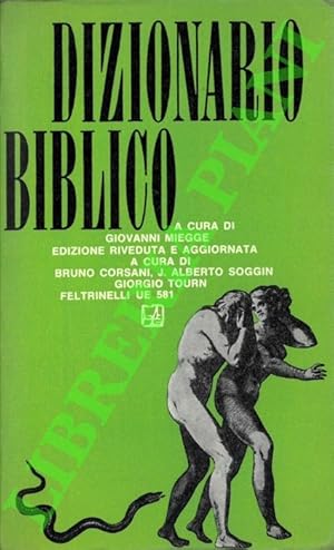 Bild des Verkufers fr Dizionario biblico. zum Verkauf von Libreria Piani